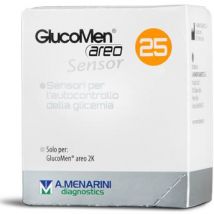 Strisce per Analisi del Glucosio Glucomen Areo Sensor - 25 Pezzi