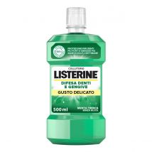 Listerine Collutorio Difesa per Denti e Gengive, Gusto Delicato, 500ml