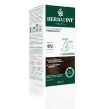 Herbatint Tinta Capelli Permanente in Gel 4N Castano - 300ml, 3 Dosi