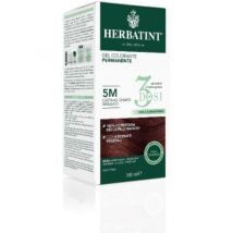 Tintura Permanente per Capelli Herbatint in Gel, Castano Chiaro Mogano (5M), Pacchetto da 3 Dosi - 300ml