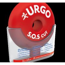 Urgo SOS Cut Benda Autoadesiva - 3m x 2,5cm, Confezione da 1 Pezzo
