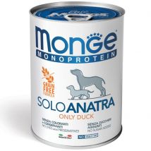 Monge Monoprotein Anatra: Cibo Umido Monoproteico per Cani Adulti - 400g