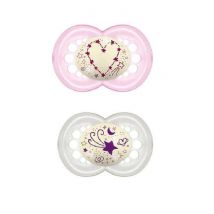 Succhietto Notturno in Silicone Mam Original per Bimba, 16+ Mesi - Pacco da 2