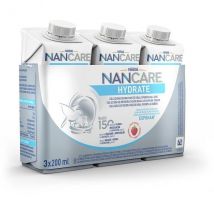 Nancare Hydrate Alimento Liquido Specializzato a Fini Medici, Confezione da 3x200ml