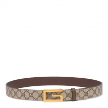 Gucci - Reversible belt with squared Interlocking G (90cm)