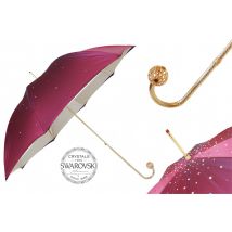 Pasotti Burgundy Swarovski® Umbrella, Double Cloth