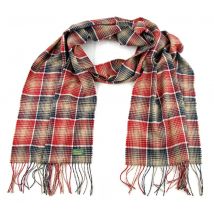 Glencroft - 100% Cashmere Red and Black Plaid Stole