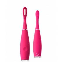 Foreo - ISSA kids Silicone Sonic Toothbrush 5-12 Years Rose Nose Hippo - USB Plug