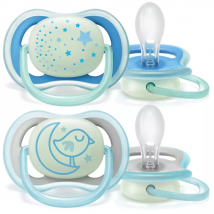 Philips - Avent Ultra Air Night Soother 6-18M 2pk