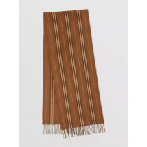 Burberry - Chestnut Brown Icon Stripe Scarf