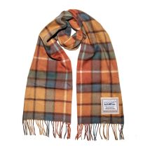 Heritage Traditions - 100% Wool - Autumn Check Brushed Wool Scarf