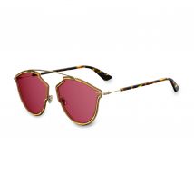 Dior - So Real Rise Ladies Sunglasses Yellow Gold Red