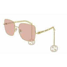 Gucci - GG 0724S (003) Women&#039;s Sunglasses Gold/Pink