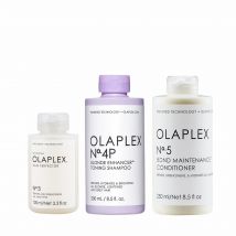 Olaplex - Blonde Toning Shampoo No.4P, Bond Conditioner No.5 &amp; No.3 Hair Perfector Bundle