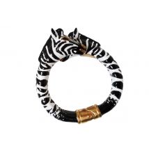 Pasotti Luxury Zebra Bracelet - Black/White