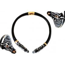 Pasotti Luxury Zebra Necklace - Black/White