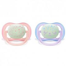 Philips Avent Pacifiers 0-6 months Ultra Air Pink Symmetrical - Silicone