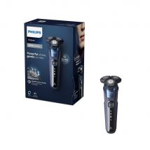 Philips - Series 5000 Wet &amp; Dry Midnight Blue Electric Shaver S5585/30 w/ Pouch