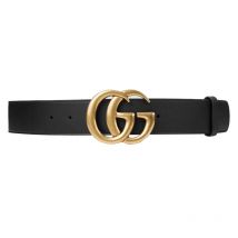 Gucci - Antique Brass Double G Buckle Belt (Size 110)