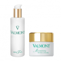 Valmont - Moisturising with a Mask (50ml) +Valmont - Aqua Falls Makeup Removal Water (150ml)