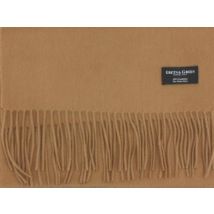 Gretna Green Wide Cashmere Scarf In Camel