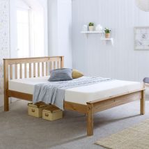 Chester - Single - Waxed Pine - Wooden - Low Foot-End Bed -3ft - Happy Beds