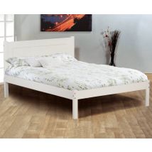 Clifton - Double - White - Wooden - Low Foot-End Bed - 4ft6 - Happy Beds