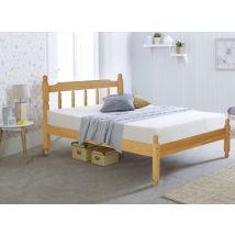 Colonial - Small Double - Waxed Pine - Wooden - Low Foot-End Bed - 4ft - Happy Beds