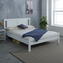 Glory - Single - White - Wooden - Low Foot-End Bed - 3ft - Happy Beds