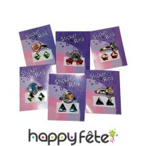 Bague avec stickers pour oreilles