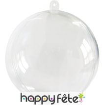 Boule de noël transparente