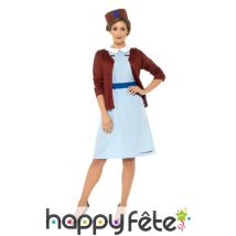 Costume bleu de Jenny Lee, série Call The Midwife