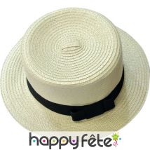 Canotier en paille