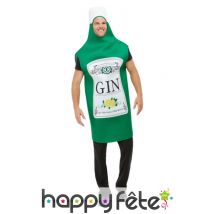 Déguisement de bouteille de gin pour adulte