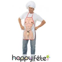 Tablier de cuisine avec zizi et torse bd sexy