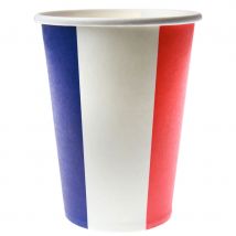 10 Gobelets Bleu Blanc Rouge