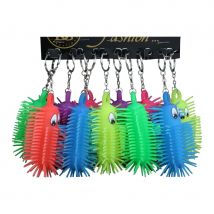 12 porte clefs lumineux chenille assortis