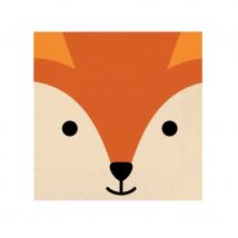 16 Serviettes visage de renard