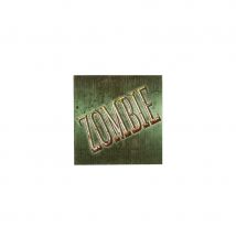 12 Serviettes zombie vertes en papier