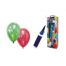 25 Ballons de baudruche métalliques avec pompe