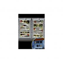 2 Décors de fenêtres stores et Zombies