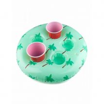 2 Porte-gobelets gonflables imprimé palmiers