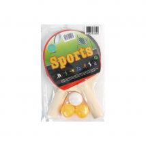 2 raquettes de ping pong luxe avec 3 balles