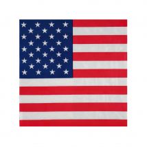 20 Serviettes Drapeau Américain