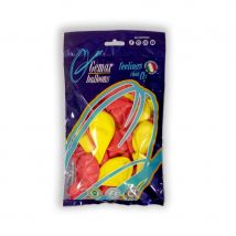30 ballons rouges et jaunes
