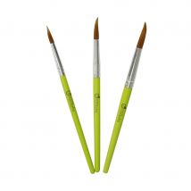 3 pinceaux ronds