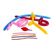 4 ballons à modeler avec pompe