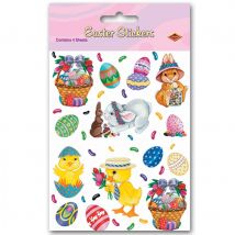 4 planches de stickers de pâques