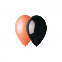 50 ballons orange et noir