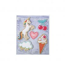 5 Pins Girly et licorne pour vêtements